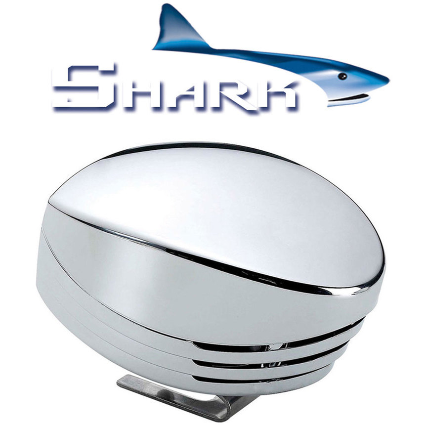 SHARK tromba singola cromata, blister