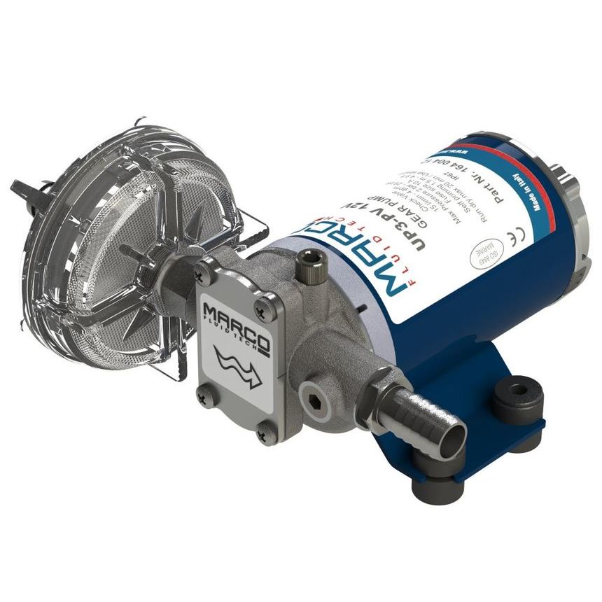 UP3-PV PEEK gear pump 15 l/min with check valve
