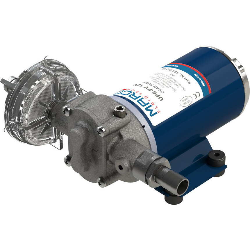 UP6-PV PEEK gear pump 6.9 gpm with check valve