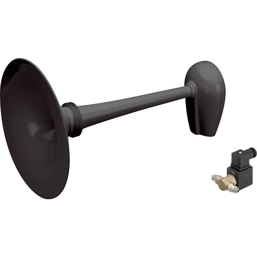 PW3-BN Black whistle 20/75 m, ø300 mm + Electric valve