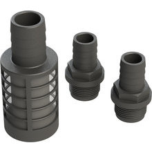 BF20 bottom filter and hosefittings for tubing ø 20 mm