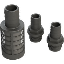 BF20 bottom filter and hosefittings for tubing ø 3/4"