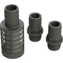 BF25 bottom filter and hosefittings for tubing ø 25 mm