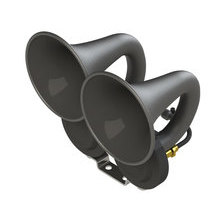 JE/DB black plastic horn, 2 alternating notes