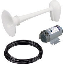 PW2-BB avertisseur blanc 12/20 m, ø200 mm avec compresseur