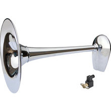 PW3-BC chromed whistle 20/75 m, ø300 mm + electric valve