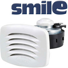 SMILE bocina para empotrar con rejilla blanca, blister