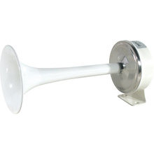 TCE Mini electric horn - white brass