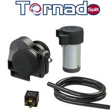 TORNADO SPLIT compact twin tone horn with separated compressor